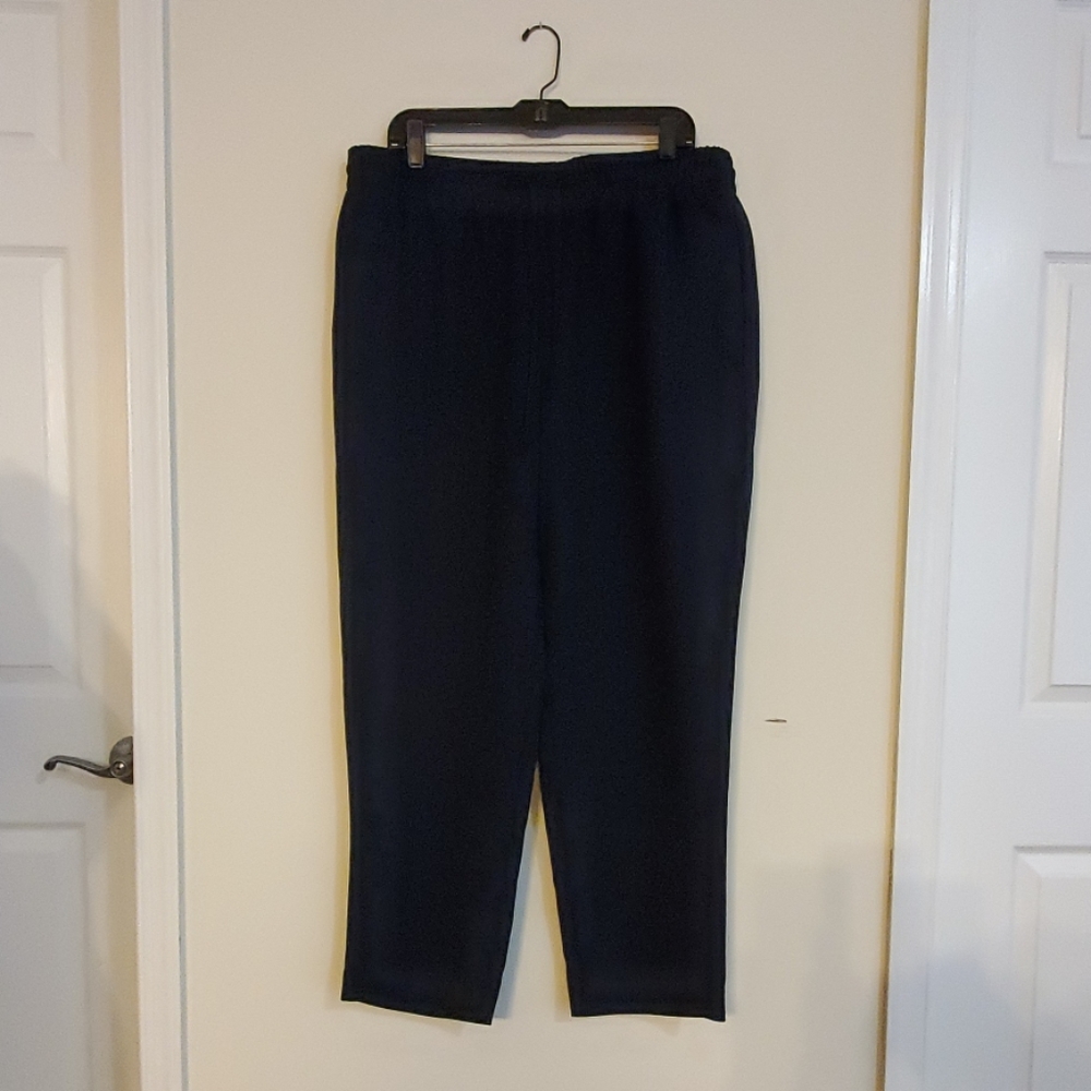 Talbots Navy Drawstring Slacks